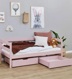 Skuffer*Hoppekids Skuffer m. Hjul - 2 stk. - 70x160 cm - Pale Rose