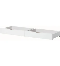 Skuffer|Senge*Hoppekids Skuffer m. Hjul - 2 stk. - 70x160 cm - Hvid