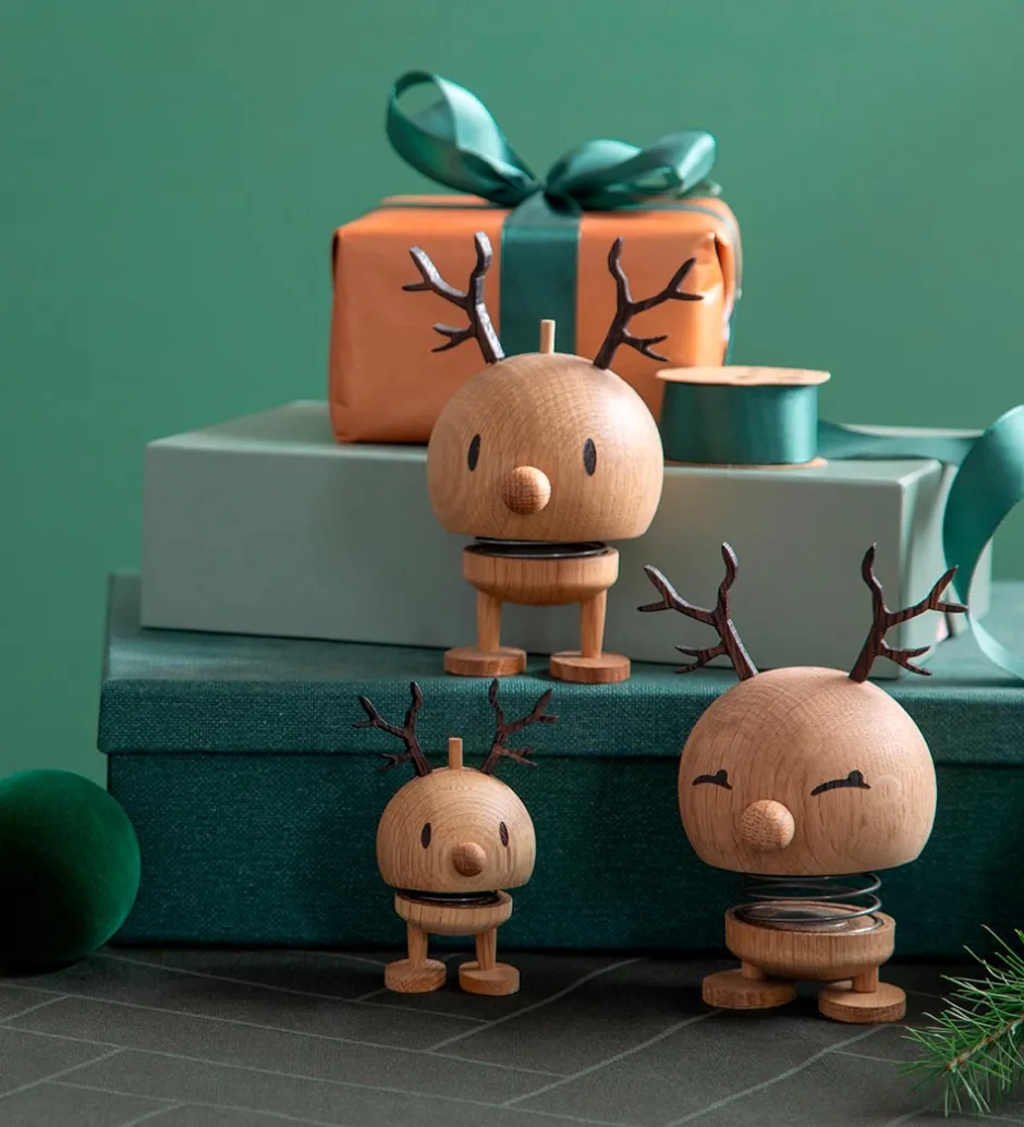 Julepynt*Hoptimist Reindeer Bumble - Medium - 14 cm - Oak