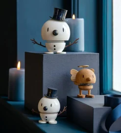 Julepynt*Hoptimist Snowman - Medium - 10,8 cm - White/Blue
