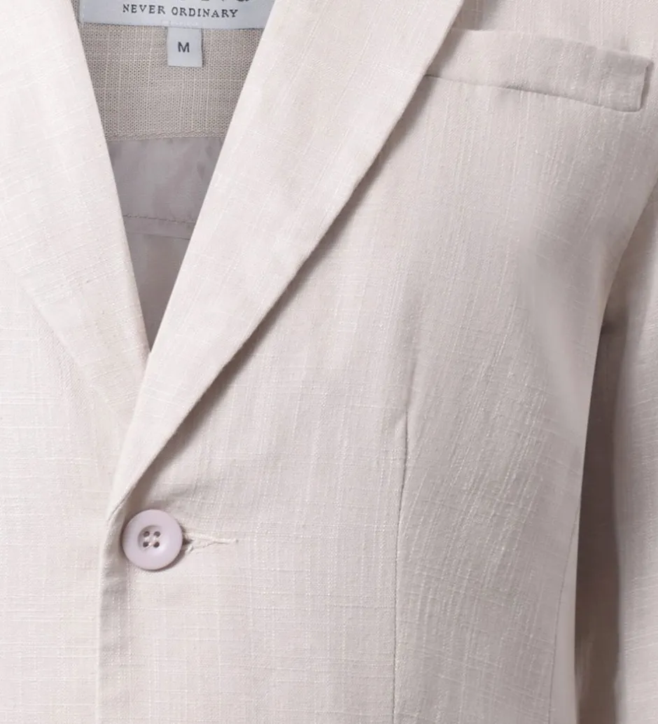 Konfirmationstøj|Jakkesæt Og Blazers*Hound Blazer - Hør - Beige