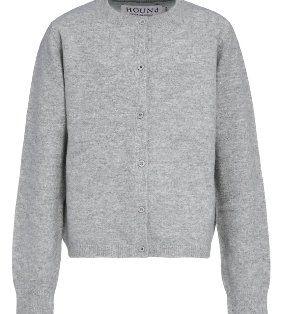 Cardigans*Hound Cardigan - HdLea - Grey Melangé