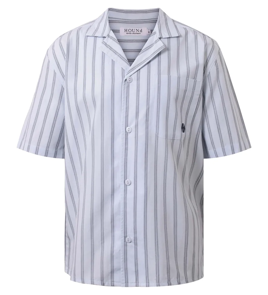 Konfirmationstøj*Hound Skjorte - Light Blue/Navy