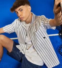 Børn Hound Skjorte - Striped - Hvid/Navy