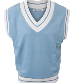 Børn Hound Vest - Tennis Vest - Strik - Light Blue