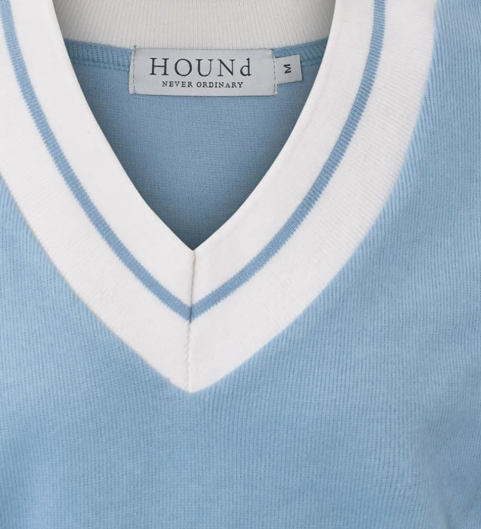 Børn Hound Vest - Tennis Vest - Strik - Light Blue