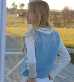Børn Hound Vest - Tennis Vest - Strik - Light Blue