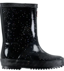 Gummistøvler*Hunter Gummistøvler - Kids First Giant Glitter - Sort