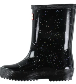 Gummistøvler*Hunter Gummistøvler - Kids First Giant Glitter - Sort