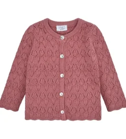 Striktrøjer*Hust and Claire Cardigan - Strik - Cilja Pointelle - Dry Rose