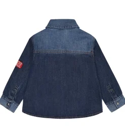 Børn Hust and Claire Denimskjorte - Ravn - Dark blue denim