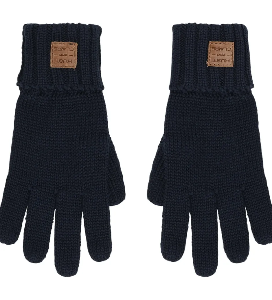 Børn Hust and Claire Handsker - Uld - Strik - HCFesto - More Navy