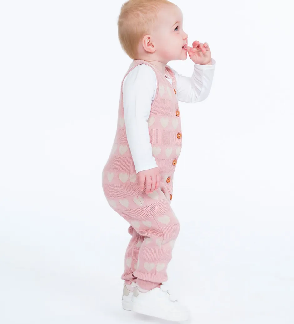 Børn Hust and Claire Heldragt - Strik - Bambus - HCMonly - Dusty Rose