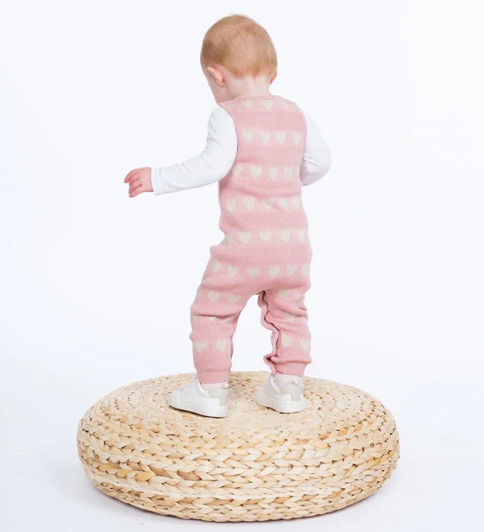 Børn Hust and Claire Heldragt - Strik - Bambus - HCMonly - Dusty Rose