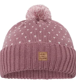 Huer Og Hatte*Hust and Claire Hue - Uld/Bomuld - Strik - HCFalke - Pale Mauve