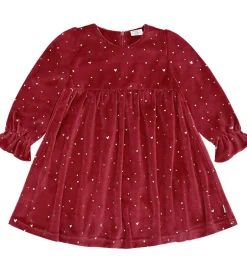 Kjoler*Hust and Claire Kjole - Velour - HCDonna - Teaberry m. Guld