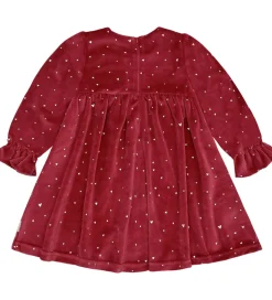 Kjoler*Hust and Claire Kjole - Velour - HCDonna - Teaberry m. Guld