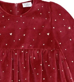 Kjoler*Hust and Claire Kjole - Velour - HCDonna - Teaberry m. Guld