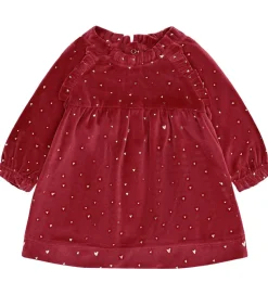 Kjoler*Hust and Claire Kjole - Velour - HCKis - Teaberry m. Guld
