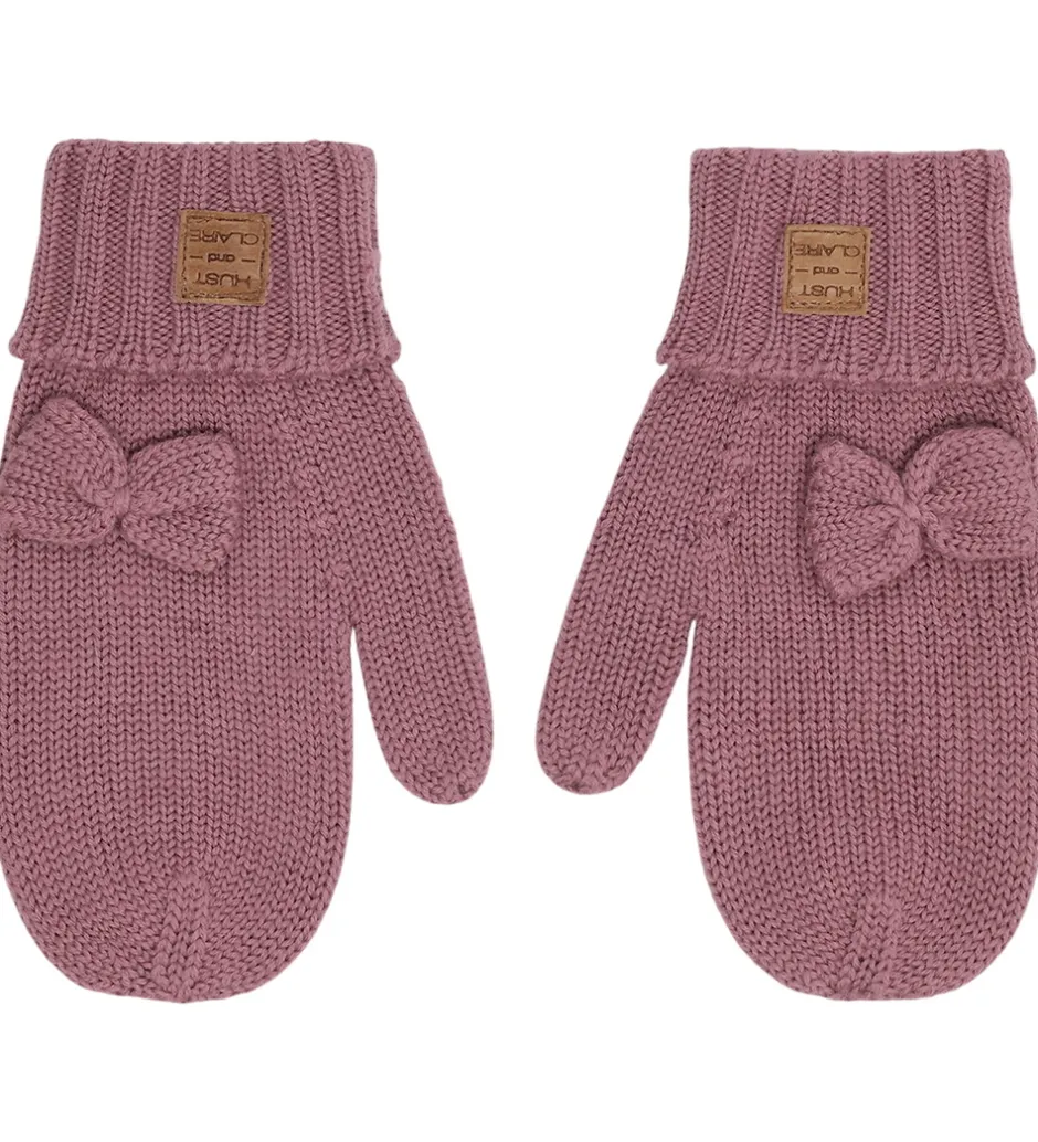 Handsker Og Luffer*Hust and Claire Luffer - Uld - Strik - HCFlorine - Pale Mauve