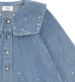 Børn Hust and Claire Skjorte - HCKaroline - Blue Denim m. Similisten