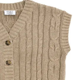 Veste*Hust and Claire Vest - HCPrinco - Strik - Biscuit