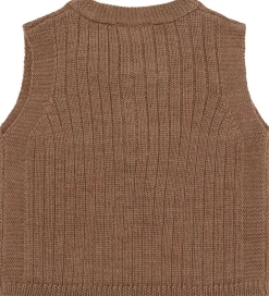 Veste*Hust and Claire Vest - Strik - HCEdi - Wool Rib Knit - Coca Moch