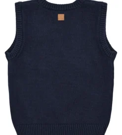 Børn Hust and Claire Vest - Strik - HCPrinco Reindeer - More Navy