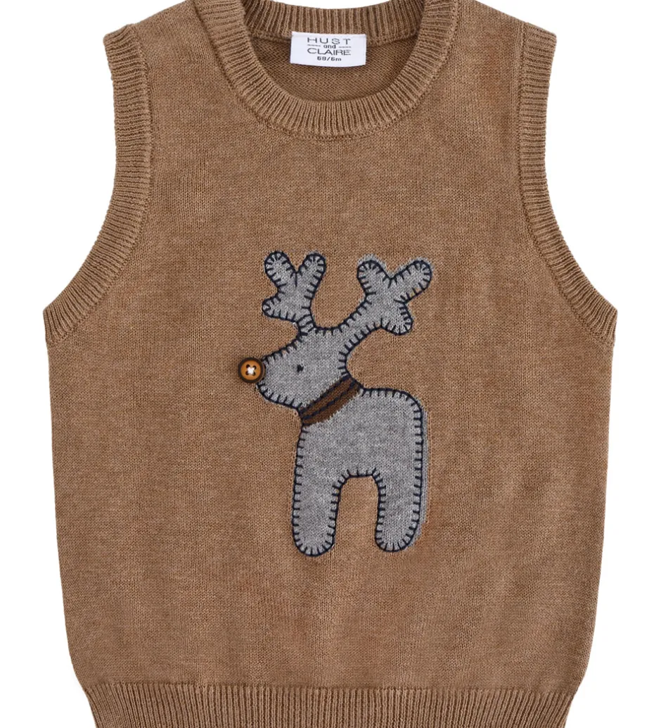 Veste*Hust and Claire Vest - Strik - HCPerry Deer - Coffee Melange