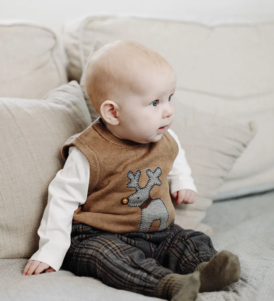 Veste*Hust and Claire Vest - Strik - HCPerry Deer - Coffee Melange