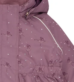 Børn Hust and Claire Vinterjakke - HCObia - Pale Mauve m. Hjerter/Bal