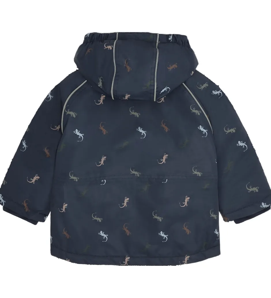 Børn Hust and Claire Vinterjakke - HCObi - More Navy m. Firben