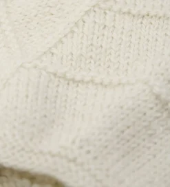 Babyhjelme*Huttelihut Babyhjelm m. Ører - Alpakauld - Strik - Off-white