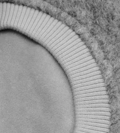 Børn Huttelihut Elefanthue - Uld - 2-lags - Grey Melange m. Kvaste