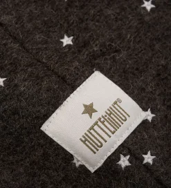 Børn Huttelihut Elefanthue - Uld - 2-lags - Dark Brown Melange