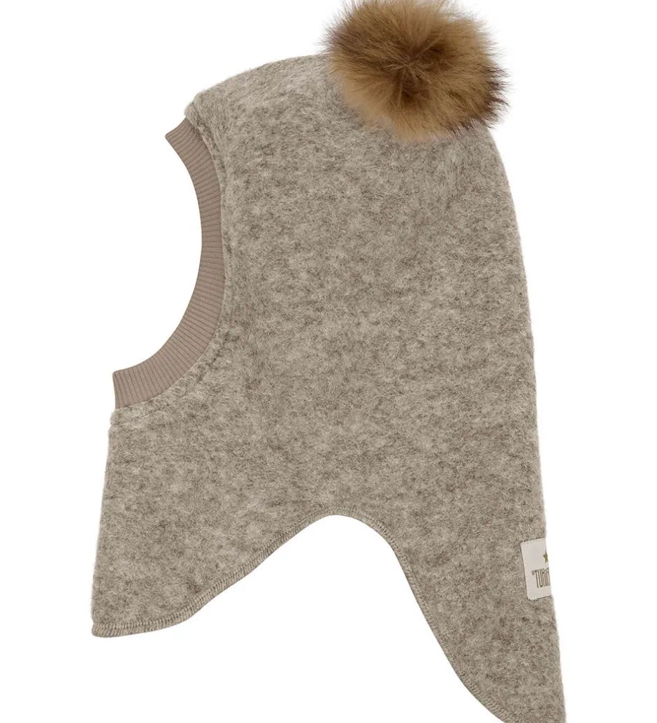 Elefanthuer*Huttelihut Elefanthue - Uld - 2-lags - Camel Melange m. Kvaste