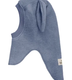 Børn Huttelihut Elefanthue - Uld - 2-lags - Folkstone Gray m. Ører