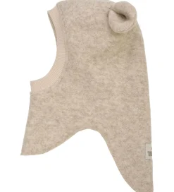 Elefanthuer*Huttelihut Elefanthue - Uld - 2-lags - Sand Melange m. Ører