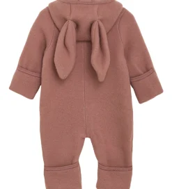 Børn Huttelihut Køredragt - Uldfleece - Burlwood m. Ører