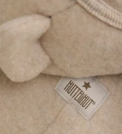 Børn Huttelihut Køredragt - Uldfleece - Camel Melange m. Ører