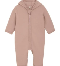Køredragter*Huttelihut Køredragt - Uldfleece - Mahogany Rose m. Ører
