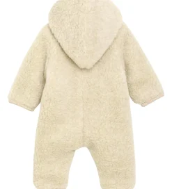 Børn Huttelihut Køredragt - Uldfleece - Teddy - Cement