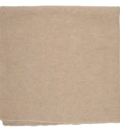 Børn Huttelihut Tæppe - Uldfleece - 85x85 cm - Camel Melange