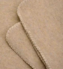 Børn Huttelihut Tæppe - Uldfleece - 85x85 cm - Camel Melange