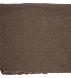 Børn Huttelihut Tæppe - Uldfleece - 85x85 cm - Brown Melange