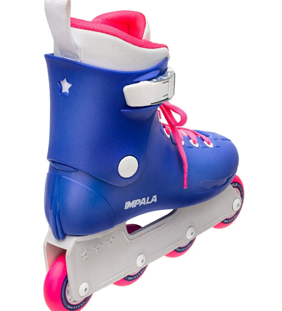 Rulleskøjter|Rulleskøjter*Impala Rulleskøjter - Lightspeed Inline - Blå/Pink - Inliner