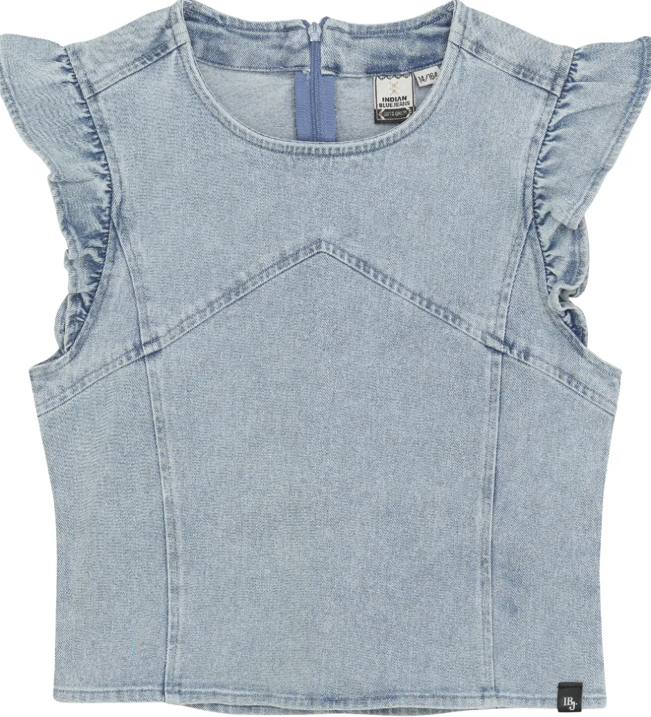 Toppe*Indian Blue Jeans Top - Light Denim Blue