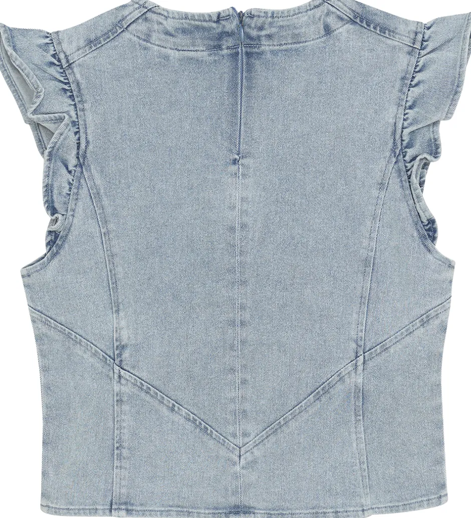 Toppe*Indian Blue Jeans Top - Light Denim Blue