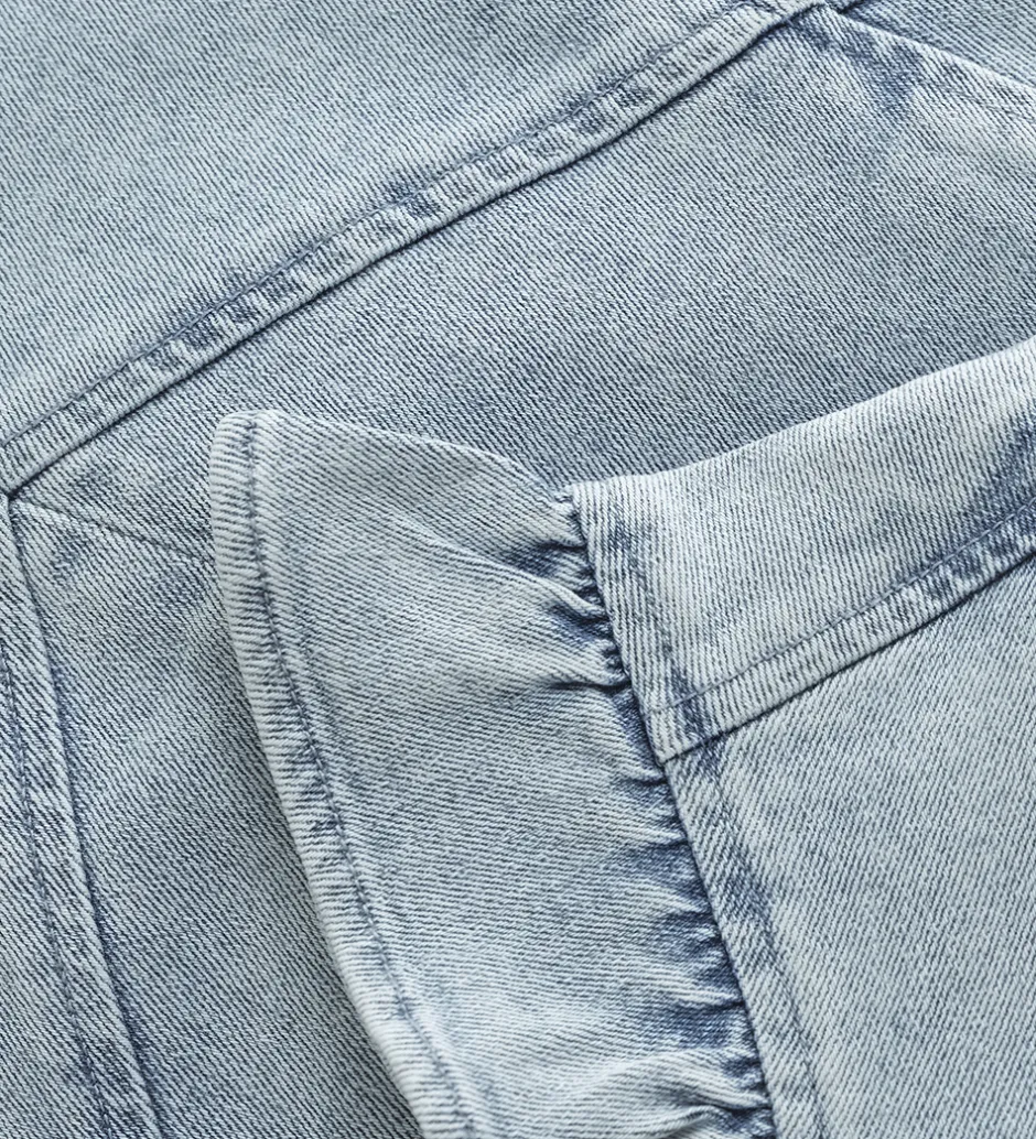 Toppe*Indian Blue Jeans Top - Light Denim Blue