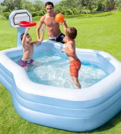 Vandleg|Badebassin*Intex Badebassin - Swim Center Shootin'Hoops Family Pool - 790 L